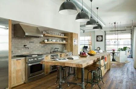 Cocina de obra moderna