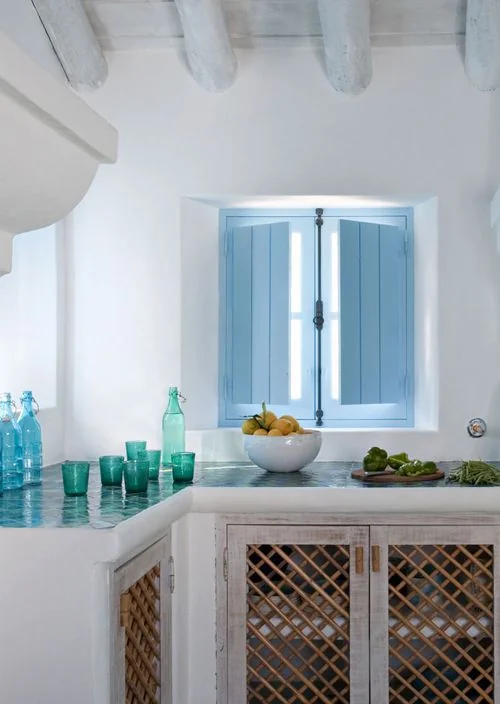Cocina de obra de estilo mediterráneo