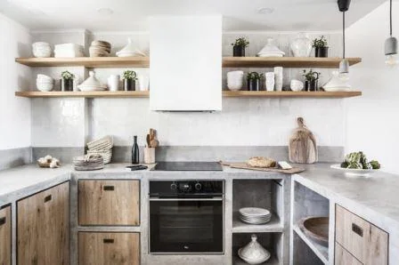 Cocina de obra rustica