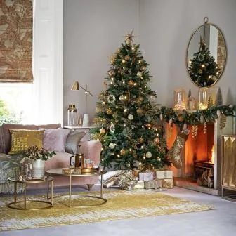 Tendencia en decoración navideña en un estilo glamoroso Tendencia decoración navideña estilo glamour