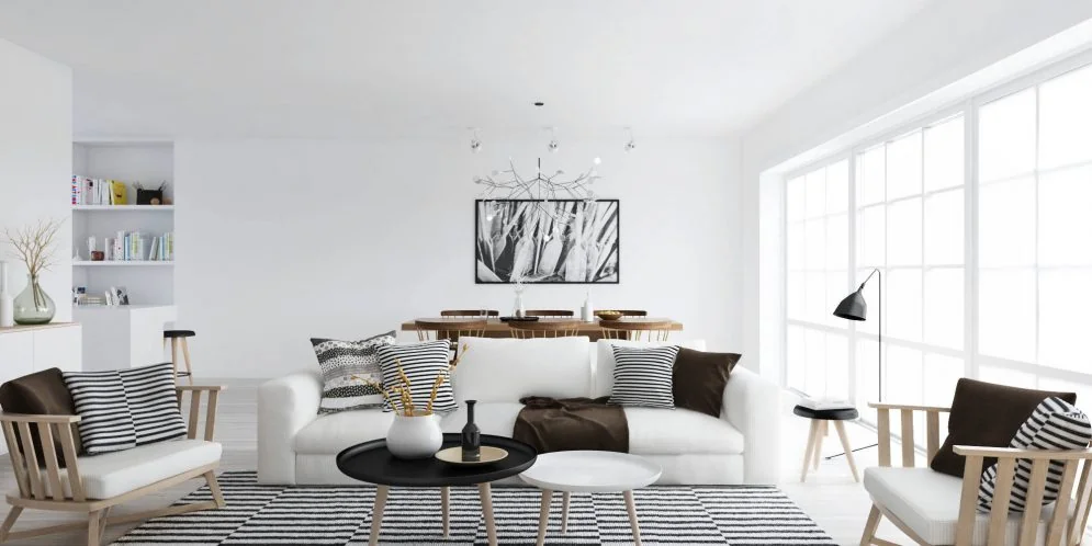 Salón decorado al estilo nórdico Salon decorado al estilo nordico