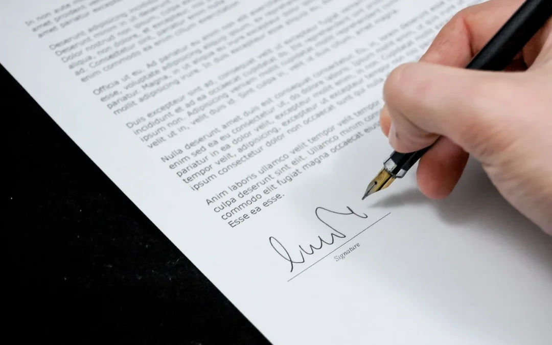 Firma de documento oficial