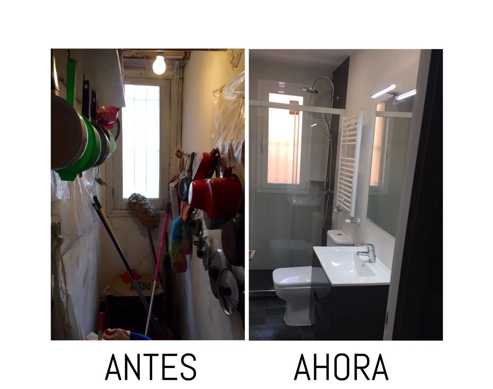Transformacion de trastero en baño - Inspiracion al Cuadrado
