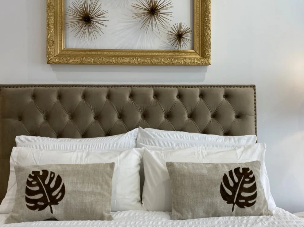 Detalle Salón con sofá cama