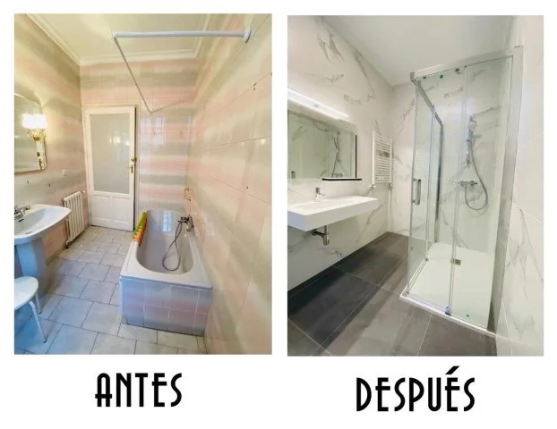 Reforma de baño antes y después Reforma de bano antes y despues