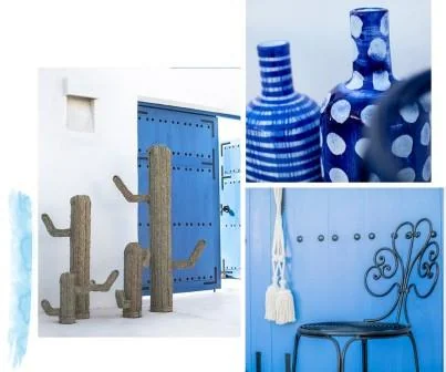 Decoración del verano trae el azul del mar Mediterráneo a tu casa. Inspiracion al Cuadrado SL